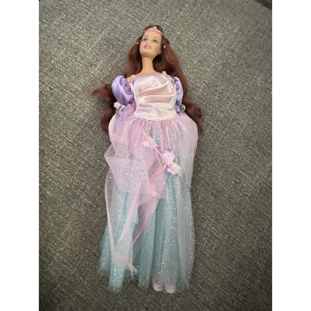 Barbie Swan Lake Fairy Queen Teresa Doll Mattel 2003 Dress Sleeves Crown Braids